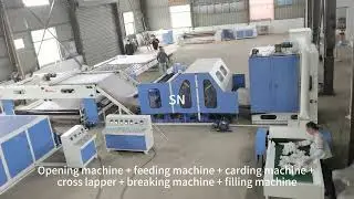 Nonwoven Wool Felt Making Machine | Polyester Wadding & Needle Punching Line