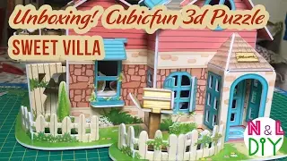 Unboxing! Cubicfun 3D Puzzle - Sweet Villa