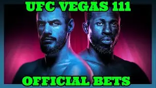 UFC Vegas 111 Bonfim vs Brown Official Bets!!!