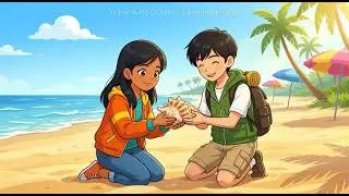 Learning to Share at the Beach 🏖️ | Kids Story About Sharing and Caring
