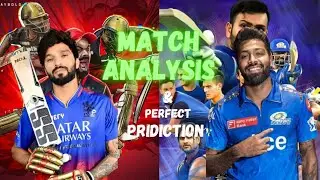 RCB vs MI prematch analysis & perfect prediction l Pitch report & key insights
