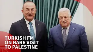 Turkish Foreign Minister in Palestine