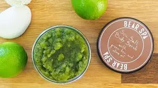 How to make green tea salt scrub