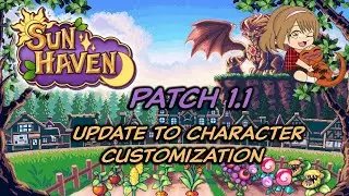 Sun Haven - 1.1 Patch | Update to Character Customization