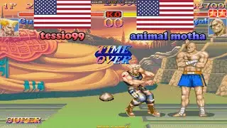#arcade Super Street Fighter 2 Turbo ➤ tessio99 (Usa) vs animal motha (Usa) 超级街霸2X