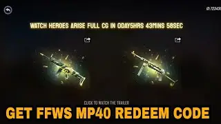 NEW GUN SKIN REDEEM CODE //FFWS Mp40 Redeem Code Today //Ffws scar and mp40 kaise milega