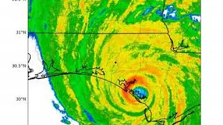 Michael (2018) Hurricane landfall in Florida