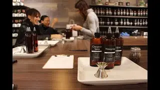 This candle-making bar allows customers to create a one-of-a-kind fragrance