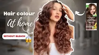 Colouring my hair WITHOUT BLEACH at home ✨| Golden Brown Color🤎