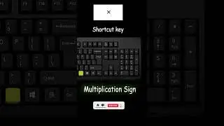 Alt + 0215 | Insert Multiplication Sign (&times;) Using Keyboard