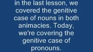 Dothraki Tutorial Lesson 10 - Genitive Case of Pronouns