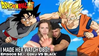 GOKU FIGHTS GOKU BLACK FOR THE FIRST TIME!! Girlfriend's Reaction DBS Episode 50