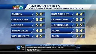 Iowa weather: Heavy snow is moving east and arctic cold is settling in
