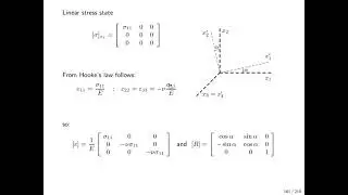 Elasticity Theory 5.1 - Stress Strain Relations