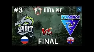 🔴ТУНДРА ПОКАЗЫВАЕТ ЗУБЫ🔴Spirit vs Tundra Карта #3 BO5 GRAND FINAL   OGA Dota PIT S5