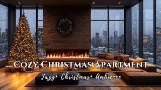 Relaxing Christmas Jazz Fireplace ❄️🔥 Cozy Winter Ambience with Soft Piano & Crackling Fire