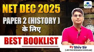 Best Booklist for NET DEC 2025 | History Paper 2 | Apni University | By Shiv Sir