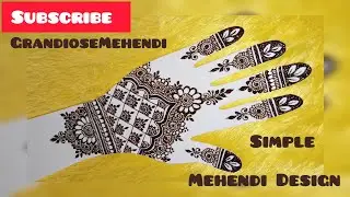 Simple Mehendi Design 31 by @GrandioseMehendi #viral #art #grandiosemehendi #viralvideo #hennadesign