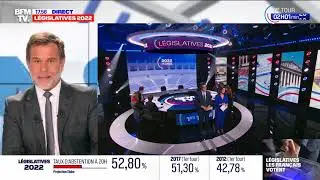 BFMTV | Début • Législatives 2022 (1er tour) • Apolline de Malherbe, Maxime Switek — 12 juin 2022