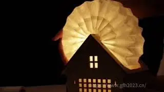DIY American House-Shaped Dupont Paper Lamp: Stylish and Eco-Friendly Home D&eacute;cor!