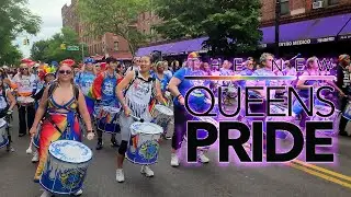 FOGO AZUL, NYC Drumline at the New Queens Pride Parade on June 4th, 2023