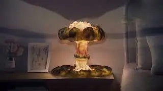 3d Nuclear Explosion Mushroom Cloud Led Night Light Dimmable Desk Lamp For Home Bedroom Decort Creat