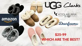 Slipper Review | Comparing UGG, Koolaburra, Clarks & Dearfoams from Amazon $25-$99
