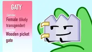 BFDI TPOT Gender and Species of All Contestants (as of TPOT 19)
