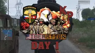 Arma 3 KP Liberation with TAB | Day 1 Highlights (Ukraine campaign)