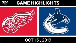 NHL Highlights | Red Wings vs. Canucks &ndash; Oct. 15, 2019