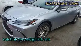 58AFZ1B18NU123996 Lexus Es350 2022