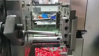 Injection molding production of wall anchor