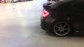 Scion tc Supercharged WOT Box 2step launch control flames.