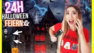 Grusel HALLOWEEN f&uuml;r 24 STUNDEN im FREIZEITPARK feiern (Game Master stalkt und verfolgt mich 1 Tag)