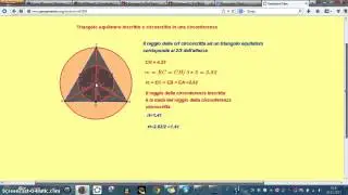 Triangolo equilatero inscitto e circoscritto