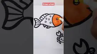 How to draw a fish for kids #drawing #fish #fishdrawing