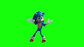 Movie Sonic Dancing Green Screen