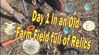 First trip Metal Detecting the site of a former farmstead. Day 1 was great, day 2 got even better.