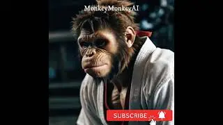 Monkey And Karate #monkey #funnyanimals #monyet #ai #cuteanimals #viralvideo #fyp #shorts #karate