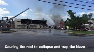 Adell Plastics fire continues to burn, no toxic fumes for neighbors
