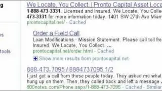 Debt Collectors Face to Face