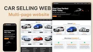 Create Multi-page Car Selling Website Using React JS And Tailwind CSS #webdesign #webdevelopment