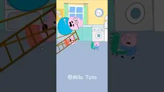 Peppa Ladder Accident  #animation #peppapig #parody #xuhuong  #darkhumor #doublage #lustig #gracioso