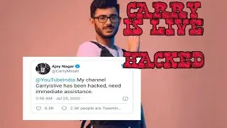 CARRY IS LIVE HACKED.@carryislive@carryminati