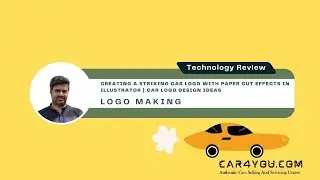 car papercut logo making in illustrator | car logo making idea #onlinelearningbox #carlogo