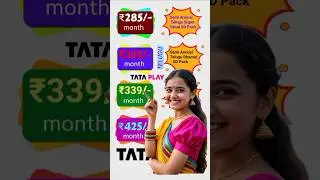tata play telugu semi annual recharge plan #shortsfeed  tata play telugu recharge plans