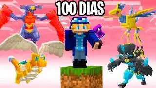SOBREVIVI 100 DIAS NO UM BLOCO COBBLEMON COM AS NOVAS MEGAS EVOLU&Ccedil;&Otilde;ES!!