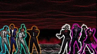 KOF MUGEN Rioter Cross, Ms. Kyoko, Kyo SL & Mr. Kyo vs Titan, Orochi K', Orochi Akiha Yagami & Daiki