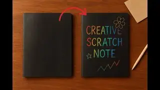 🪄 DIY Scratch-Off Notebook | How to Make Magical Scratch-Off Notebook at Home | Easy Paper Craft