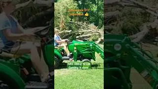 Best Compact Tractor John Deere 1023E Cool Farm Girl #tractor #shorts #viral #farming #johndeere